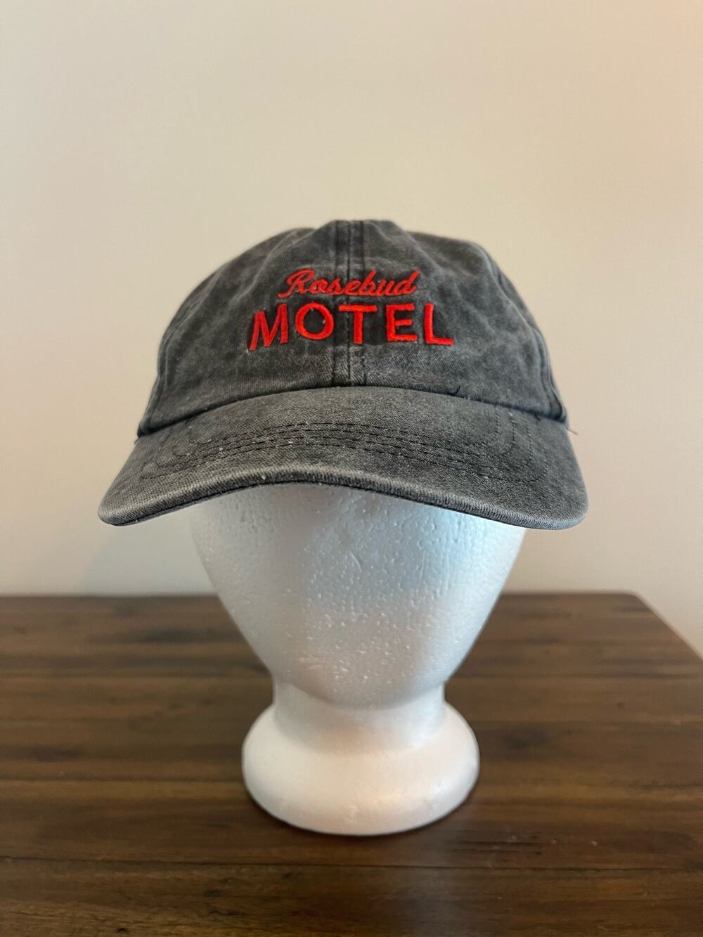 Schitts Creek Rosebud Motel Gray Adjustable Baseball Hat